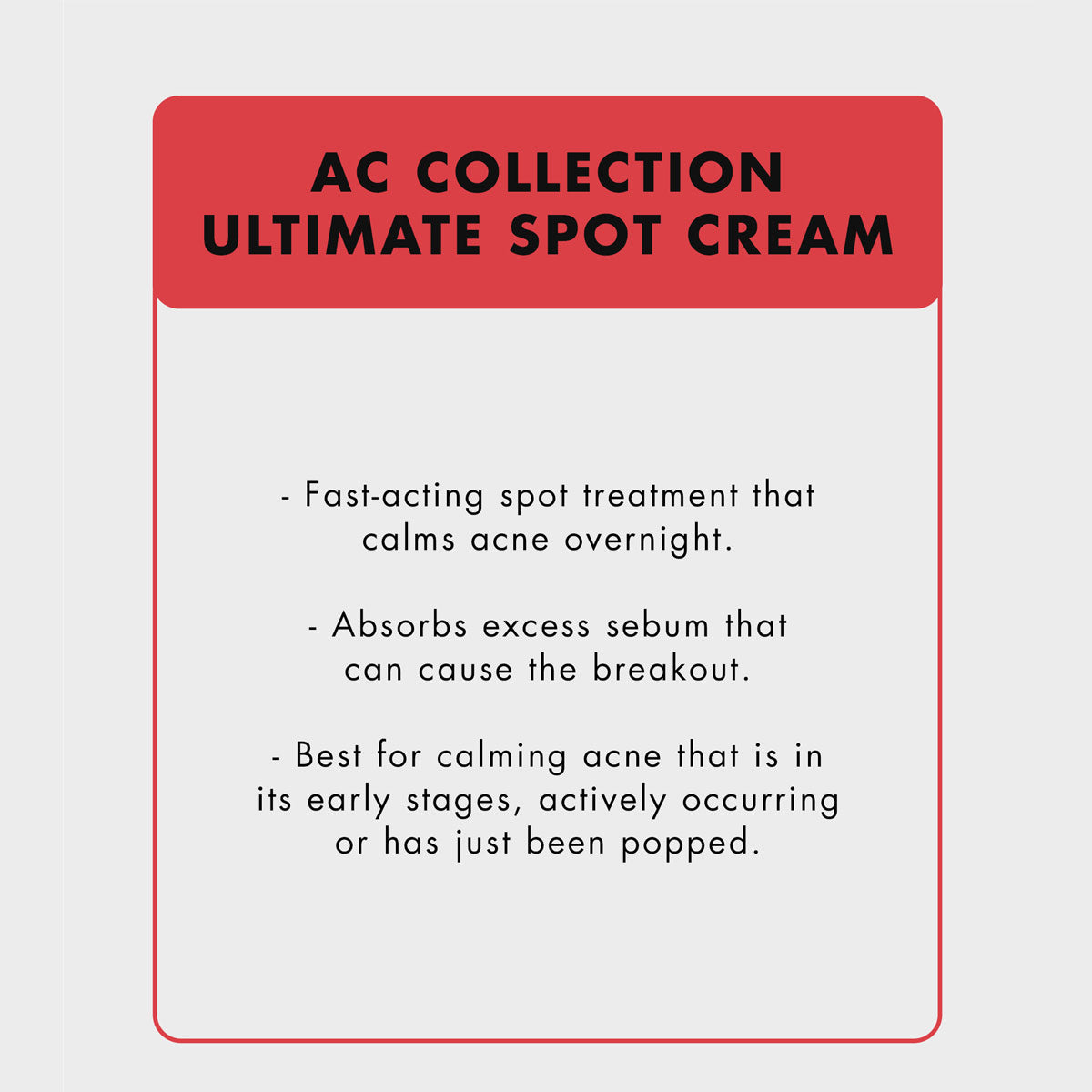 Cosrx AC Collection Ultimate Spot Cream (Pack Size:30g)